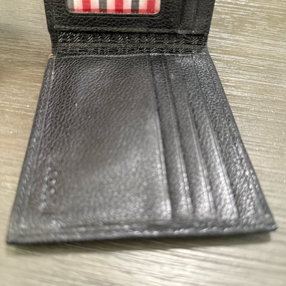 Boconi Black Leather Card Holder - Picture 2 of 7